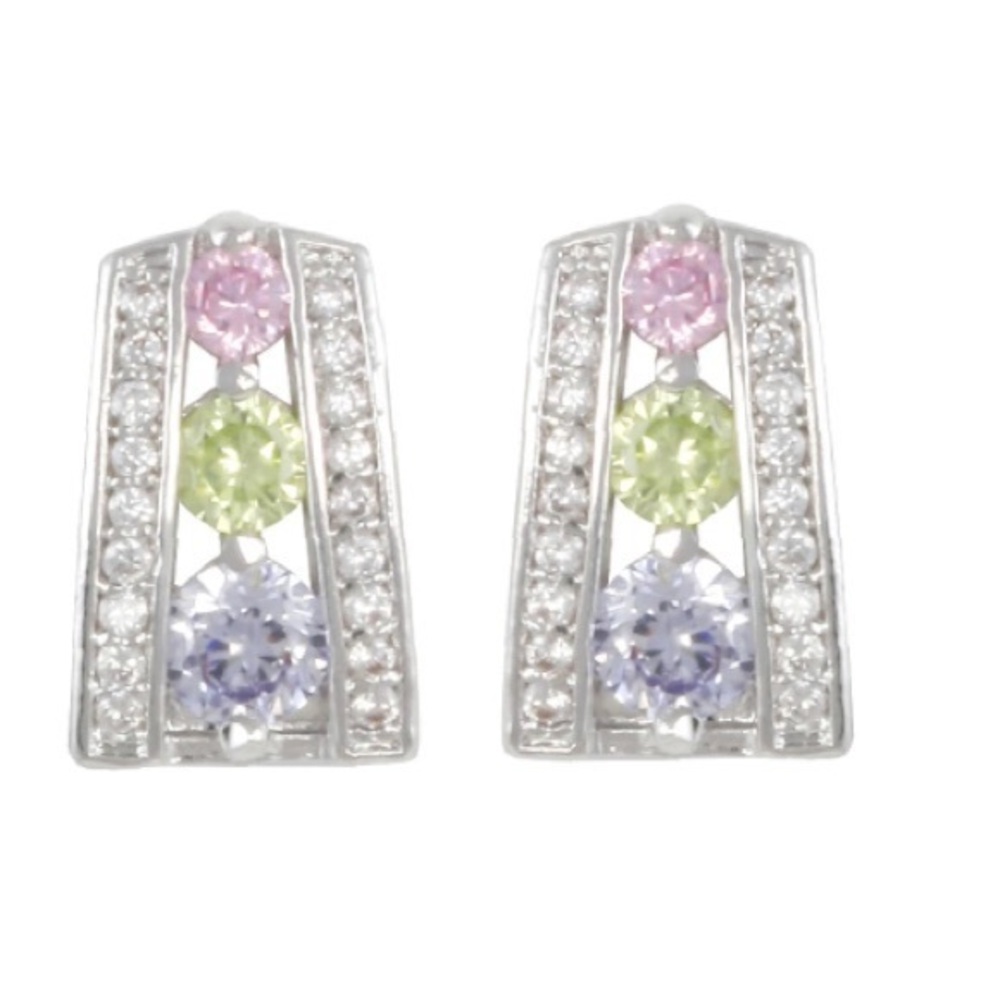 Elegant Sparkly Gemstone Earrings